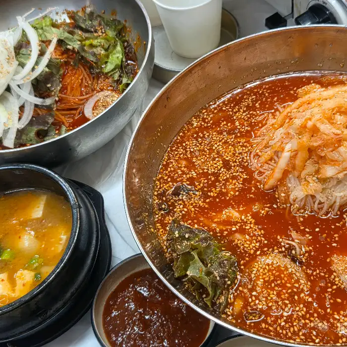 초원냉삼 김치말이 국수