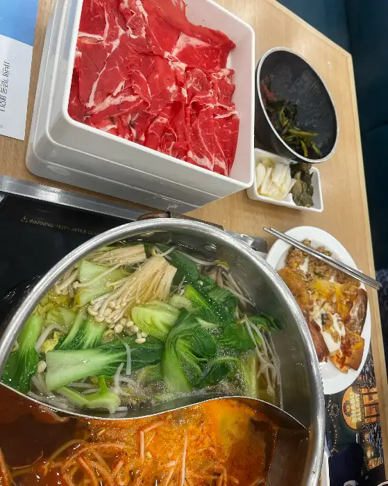 샤브올데이의 신선한 소고기