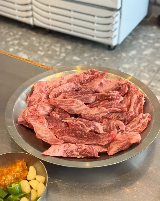 신선한 갈비살