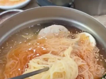 삼산밀면전문점의 살얼음 동동 물밀면