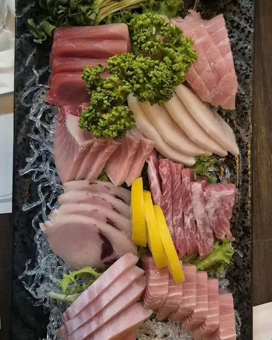 다양한 참치 부위 근접샷