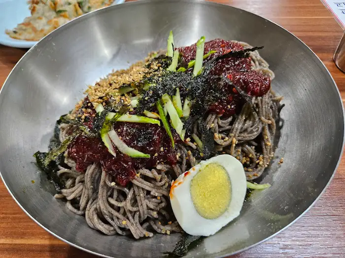 막국수 클로즈업