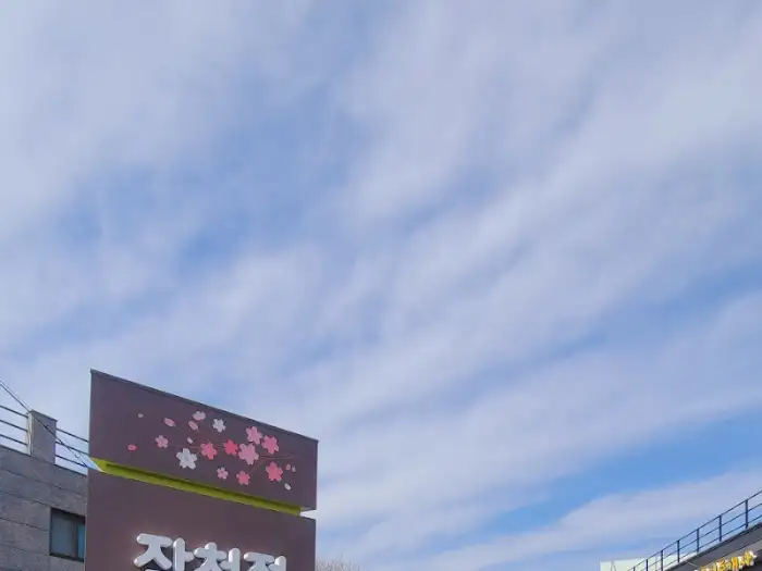 울산 벚꽃 명소 간판
