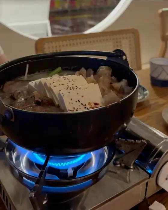 앙요 전포본점의 끓고 있는 전골