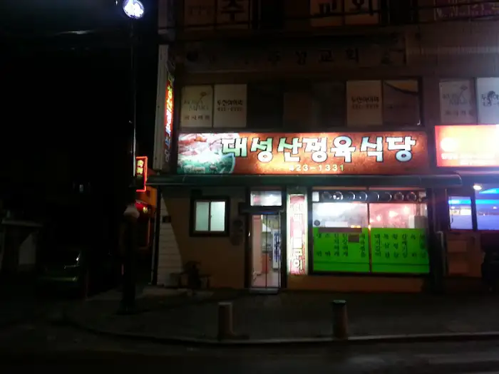단양 대성산정육식당 야경