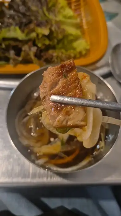 목구멍 사직점 멜젓에 찍어먹는 삼겹살