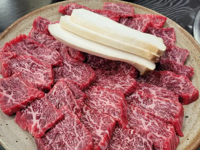 신선한 등심 플레이트