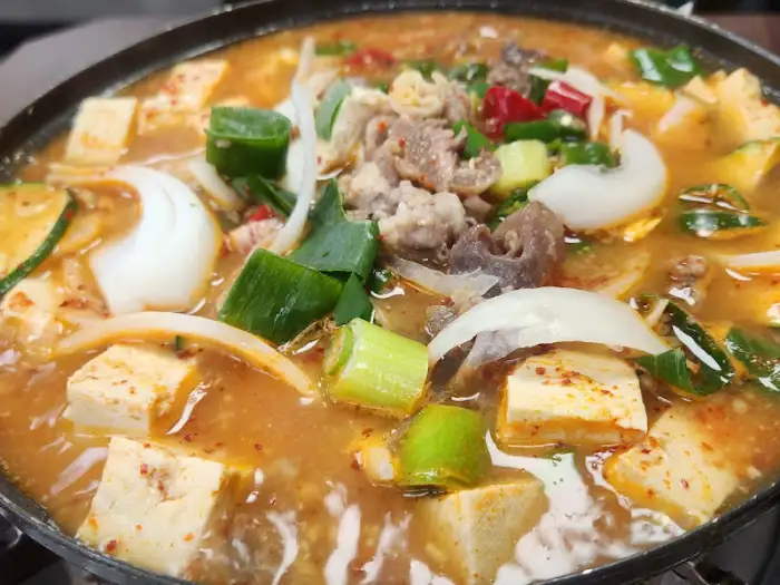 스지된장찌개 근접샷