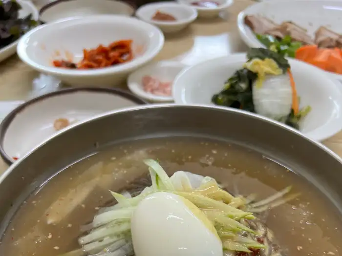 물막국수 클로즈업