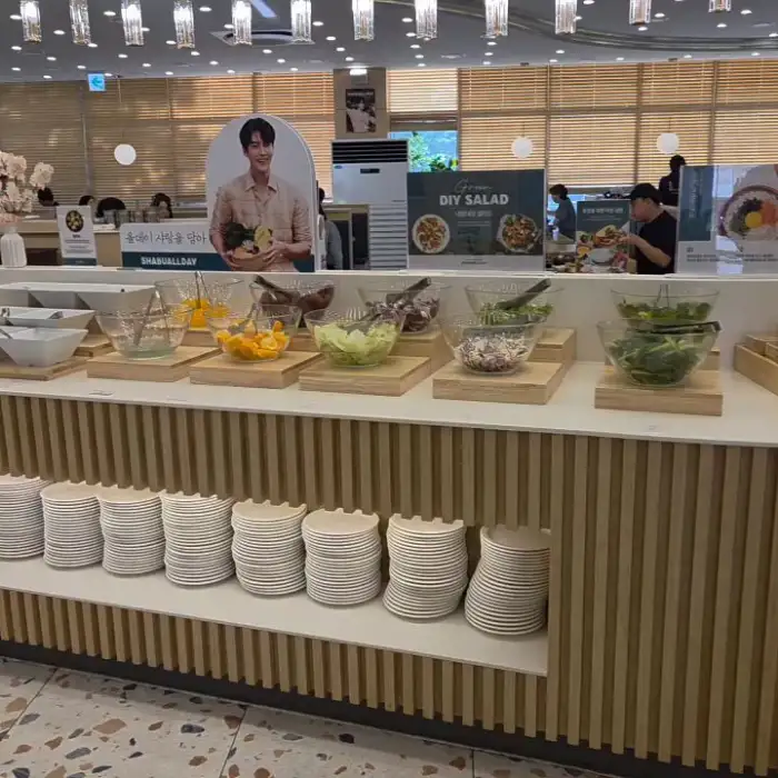 샤브올데이 파주동패점 샐러드바 모습