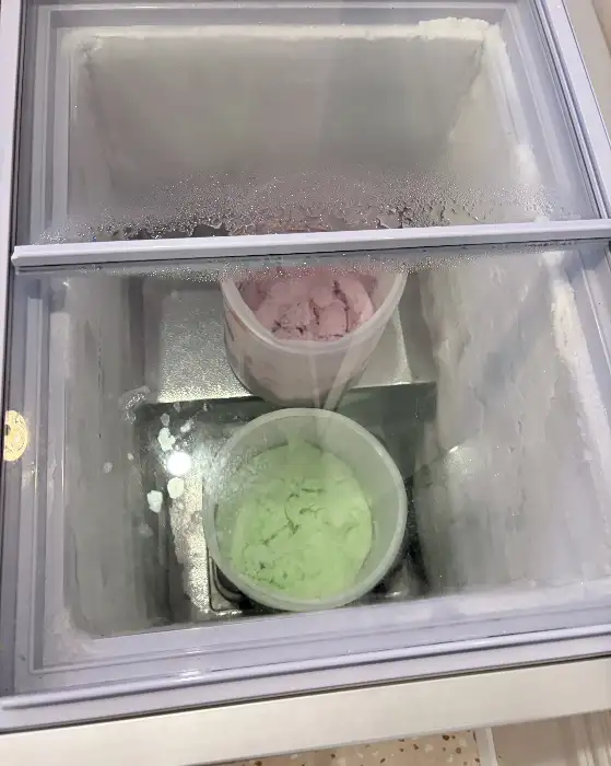 상하이가든 샐러드바의 아이스크림