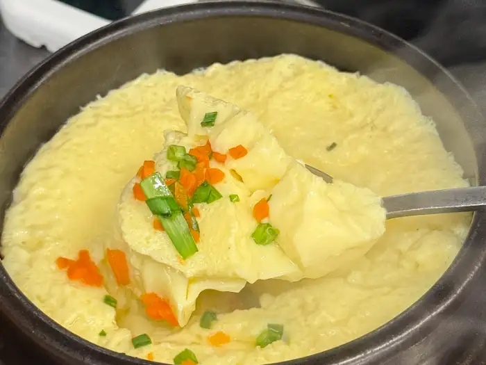 진성한우곱창 가락본점의 부드러운 계란찜
