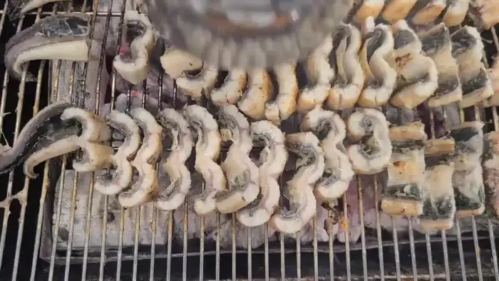 숯불 위 장어 구이