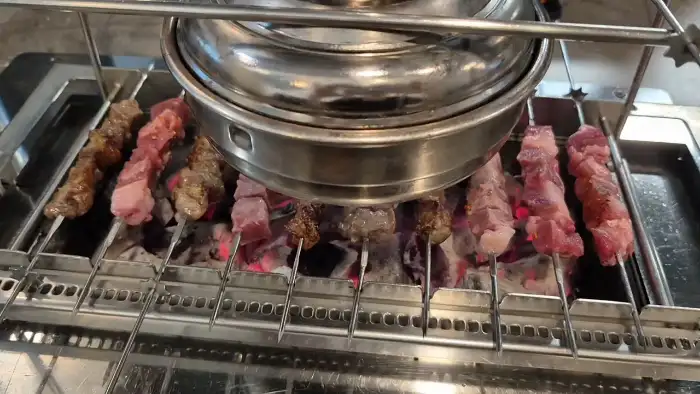 숯불 위 양꼬치